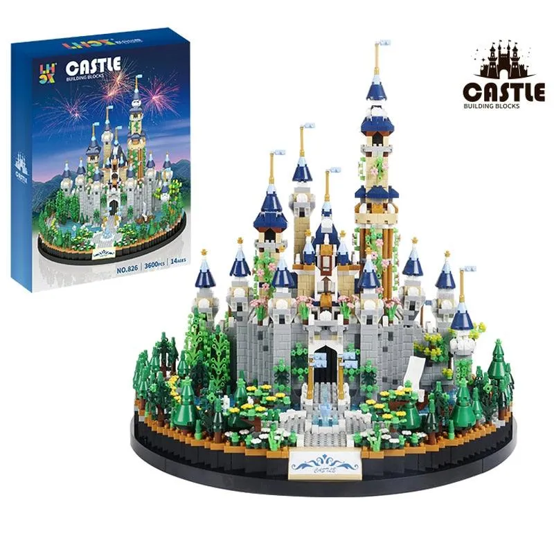 3600PCS Creative Fairy Castle Building Blocks