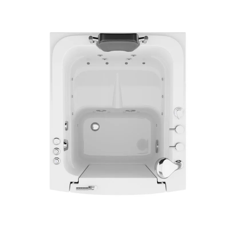 ANZZI Coupe Series 32 in. x 38 in. Right Swinging Door Walk-In Whirlpool and Air Tub with Right Swinging Door in White