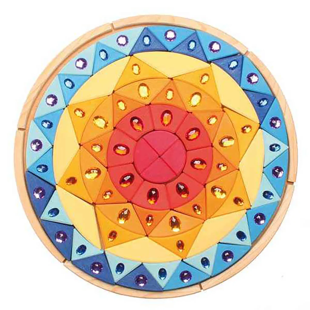 Authentic Grimm's Creative Puzzle Sparkling Mandala Sun